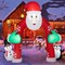 Costway 10FT Inflatable Christmas Santa Archway Decoration with Snowman Penguin LED Lights